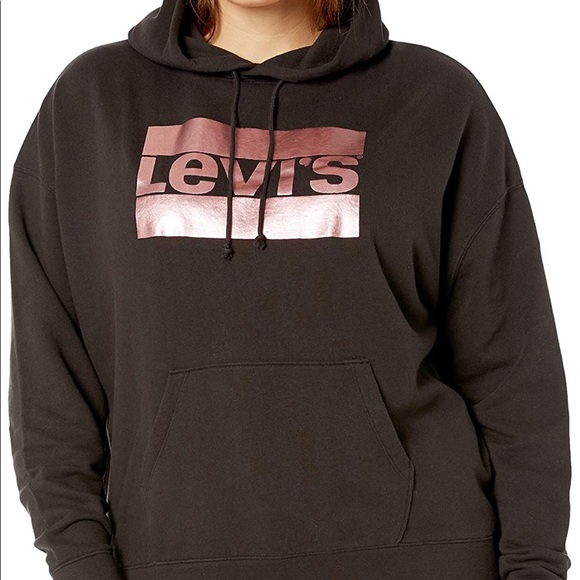 grey levis hoodie women's
